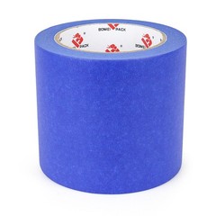 BOMEI PACK Wide Blue Painters Tape 4 Inches x 4'' x 40 Yards,