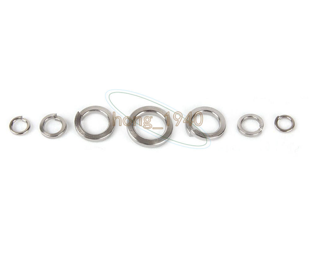 New 100/20/50 Pcs M3 M4 M5 M6 M8 M10 M12 Stainless Steel A2 Metric Lock Washer