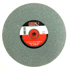 8″ X 1″ X 1-1/4″ WITH BUSHINGS 80I GREEN BENCH WHEEL SILICON CARBIDE CGW 38517