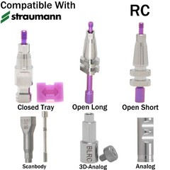 Dental Bone Level Closed Open Tray Transfer Analog fits ITI Straumann NC/RC