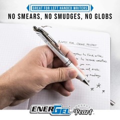 Pentel EnerGel RTX Pearl Liquid Gel Pen, Right Brain Expressions Pack, (0.5mm) N