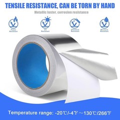 Romeda Aluminum Foil Tape, 3 inch x 65 Feet (3.9 mil), Insulation Adhesive Metal