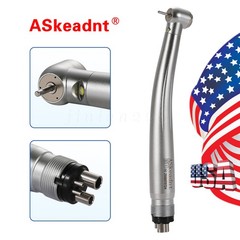 Dental LED E-generator Fiber Optic High Speed Handpiece 4Hole Fit FG1.6mm Burs
