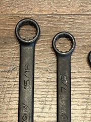 Wright Tools Wright Grip Combination Wrench Set-Black Finish-New Old Stock
