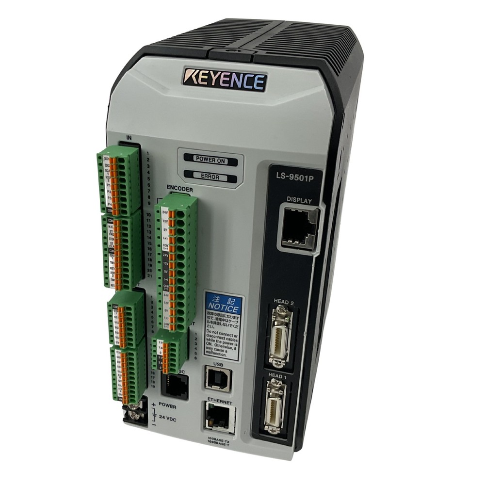 Keyence LS-9501P Optical Micrometer Laser Sensor Controller PNP Manufacturing