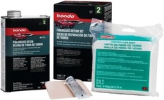 NEW Bondo 422 Fiberglass Resin Repair Kit 1 qt Can & CLOTH 6839062