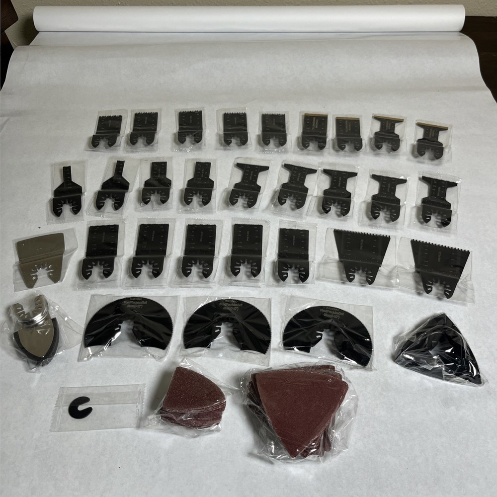31 Pack Oscillating Saw Blades Multitool Titanium For Metal Wood Plastic Kaermo