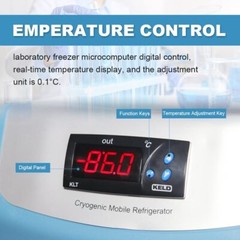 -86℃/-112℉ 20L Portable Ultra Low Temperature Freezer Laboratory Samples Storage