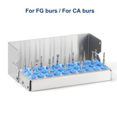 AZDENT Dental Burs Holder Block Disinfection Box 8Hole/30Hole 135℃ Autoclavable