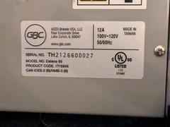 GBC 1710740 HeatSeal Ultima 65 Thermal 27 inch Max Width Roll Laminator