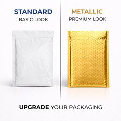 Poly Bubble Mailers Metallic Colors Any Size Padded Shipping Bags