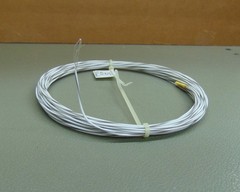 25 feet 24 AWG Silver Plated copper PTFE Wire White/Gray 7 strand SPC