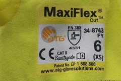 Pip 34-8743FY 72 Pk Size XS / 6 Yellow Cut-Resistant Glove