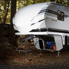 Clearance-Dumble Gooseneck RV Stabilizer Tripod – 7500lb Cap Ball Joint