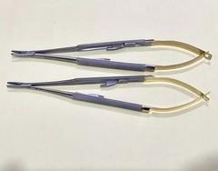 HU-FRIEDY Castroviejo Needle Holder 7″ 18cm Lot of 2 Pcs NH5024SiM NH5024RC