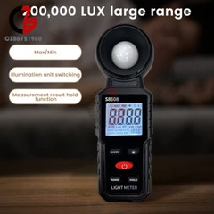Light Meter Digital Illuminance Meter Luxmeter Luminometer Photometer 200000Lux