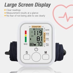 Digital Blood Pressure Monitor Automatic Pulse Meter BP Machine Voice Talking