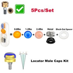Titanium Dental Overdenture Locator Abutment Fit Multiple Major Implant Systems