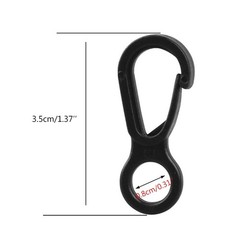 10pcs Plastic Snap Clip Hook Camping Carabiner Buckle Outdoor Tent Accessorie…
