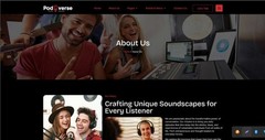 Radio Station and Podcaster Website with 1 free month streaming hosting included