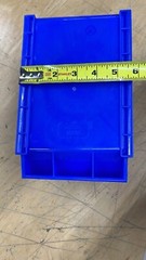 Bundle of 10 Uline S-20581 Plastic Industrial Grade Stackable Bins 9 x 6 x 5″