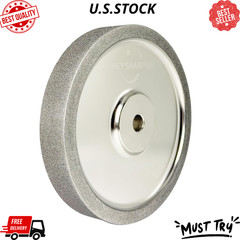 NEW 6″ CBN Grinding Wheel 180 Grit 1/2″ Arbor 1″ Wide for Bench Grinder & HSS To