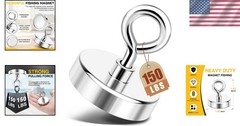 Rust Resistant Rare Earth Magnet – 150lbs Strength with Countersunk Hole Design