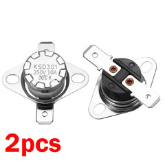 2pc Normally open KSD301 30°C 86°F Degrees Celsius Temperature Switch Thermostat