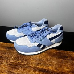 Reebok RB981 Women’s Work Composite Toe Sneaker Blue Size 8 READ