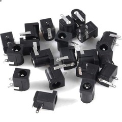 20pcs 3 Pin DC Power Connector PCB Mount Female Plug Jack DC005 5.5×2.1mm