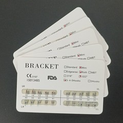 20Pcs/Kit Orthodontic Dental Metal Brackets MIM Braces Mini Roth 022 Hooks 345