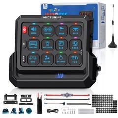 Multifunction 12 Gang Wireless Switch Panel RGB Circuit Relay Box Remote Control