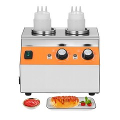 0.8×2 L Electric Bottle Warmer with Bottle Commercial Hot Fudge Warmer 86-185℉