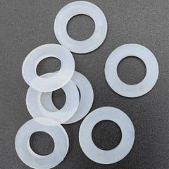 White Nylon Flat Washer Insulation Washer Gaskets I.D:2-24mm O.D:5-50mm