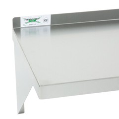 12″W x 96″L Stainless Steel Commercial Kitchen Overshelf Solid Wall Mount Shelf