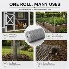 GoldPeak 1/4 inch Wire Mesh Hardware Cloth 24 in. x 100 ft. 23 Gauge | Hot-di…
