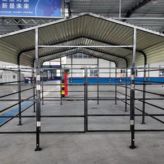 13×20 Ft Farm Livestock Shelter, Heavy Duty Galvanized Steel for Cattle & Horses