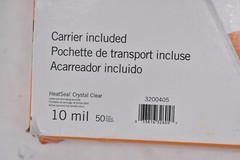 GBC HeatSeal Crystal Clear Letter Size Laminating Pouches 10 Mil 50 Pack