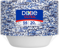 Dixie Ultra, Large Paper Bowls, 20 Oz, 56 Count, Microwave Safe, Compostable, Di
