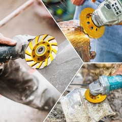 4 Inch Diamond Grinding Cup Wheel – Turbo Segments for Fast Material Removal