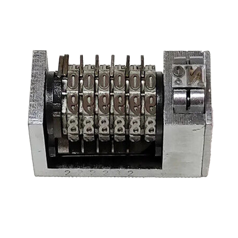 Rotary 6 Digit Numbering Machine 4X8 Backward Printing For Printer Letterpress