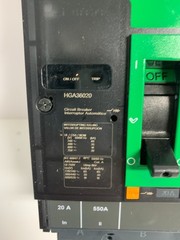 SQUARE D HGA36020 20 AMP 600 VOLT 3 POLE I-LINE BREAKER…179