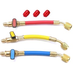 For R134A R410A Refrigerants 1/4″ SAE Ball Valves Hose Great Compatibility