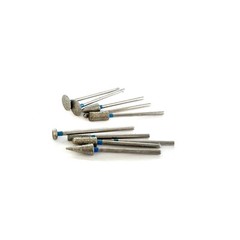 10Pcs Dental Lab 2.35MM Polishing Bur Drills Tungsten Steel Carbide Burs Burrs