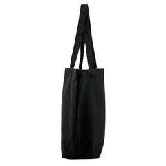 REDSINDA Blank Canvas Cotton Tote Bags, 2 17.7 x 13.7 x 5.9 inches, 2 Black