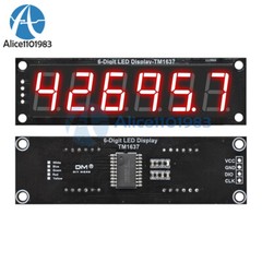 0.56″ 7-Segment 6-Digit LED Digital Display TM1637 Tube Module Yellow/Green/Blue
