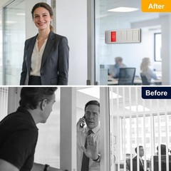 KitchenTour Office Door Signs, Stainless Steel 6 Options M, office room-6