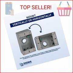 SIGMA ENGINEERED SOLUTIONS 14250 Metal Electrical Outlet Box, Weatherproof, Easy