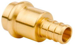 12 Pack 1/2″ Press Propress X 1/2″ PEX Adapter Crimp Fittings Brass Coupling Con