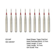 Dental Burs Diamond FG High Speed Round End Taper Ball Football Cylinder Coarse